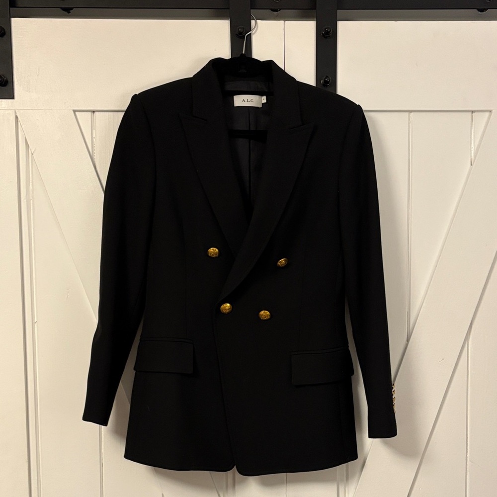 A.L.C. Black Blazer with Gold Buttons